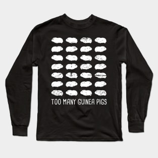 Cute And Funny Pet Guinea Pig Graphic Long Sleeve T-Shirt